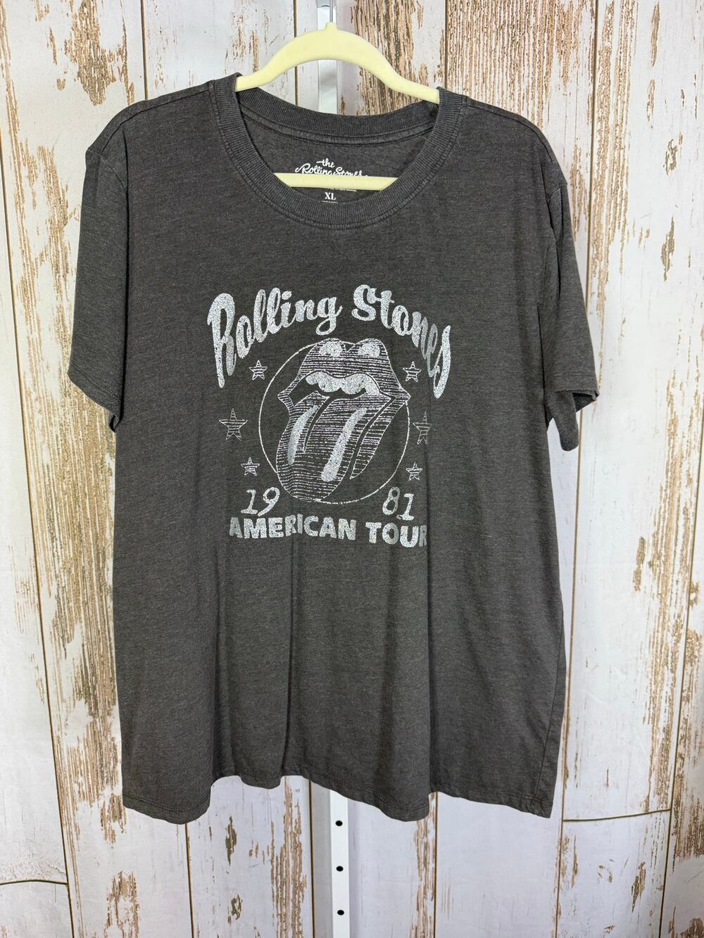 The Rolling Stones, Heathered Black T-Shirt. Size XL. Excellent condition!